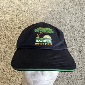 USGA Hat Cap Strap Back Mens One Size Blue US Open Torrey Pines 2008 Embroidered